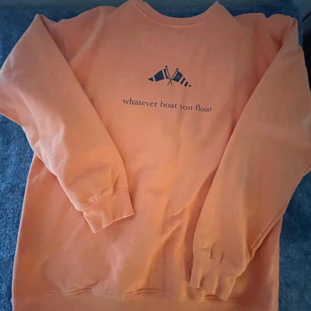 Seaside  unisex  Coral Sweatshirt - Picture 2 of 6